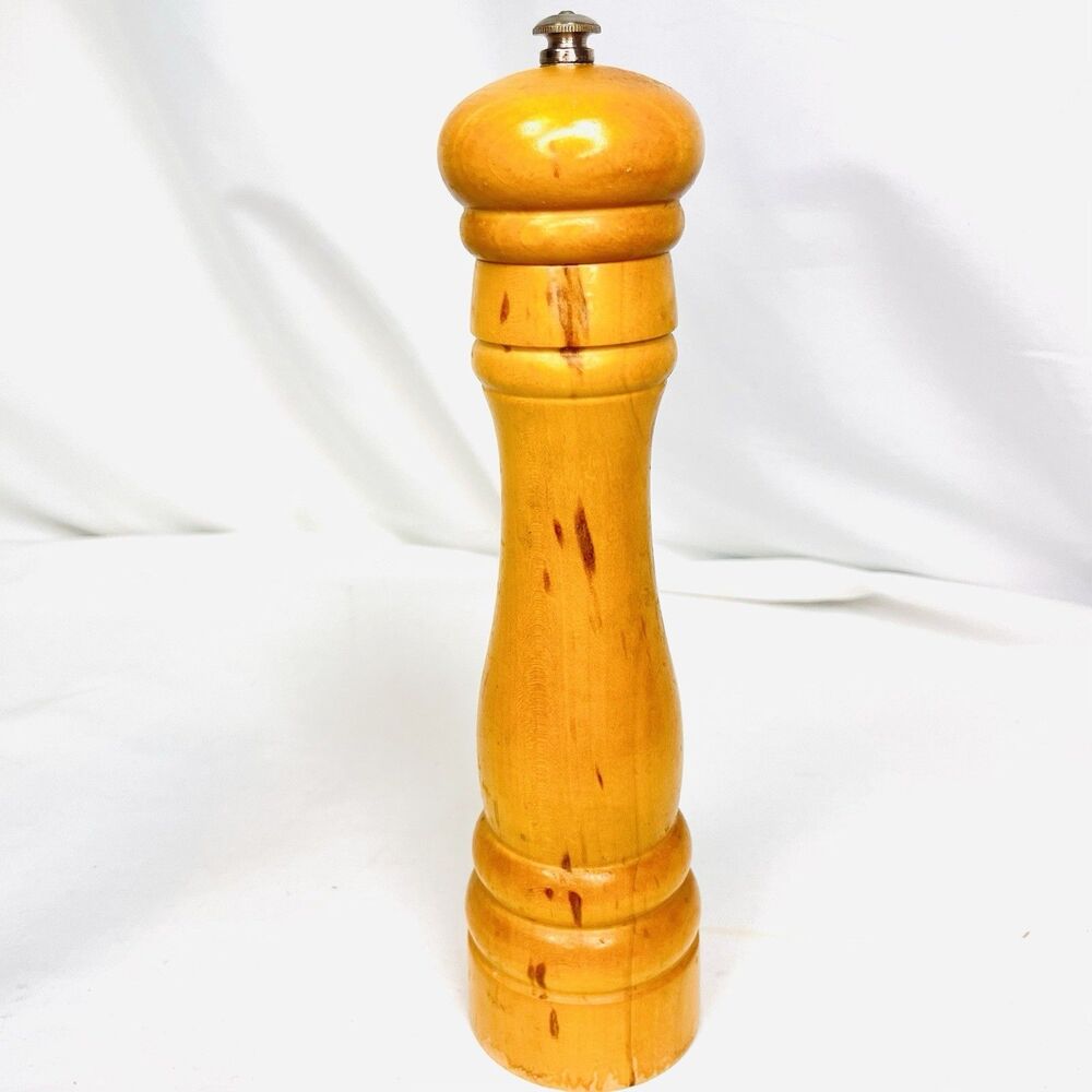 Banton by Vic Firth pepper mill 9” wood grinder made USA vintage MCM
